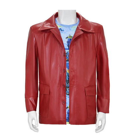 Cosplay Fight Club Tyler Durden Red Jacket T-Shirts Costumes Halloween Suits