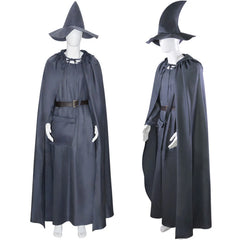 Cosplay Gandalf The Wizard Fairy Costume Gown Halloween Masquerade Full Set Suit
