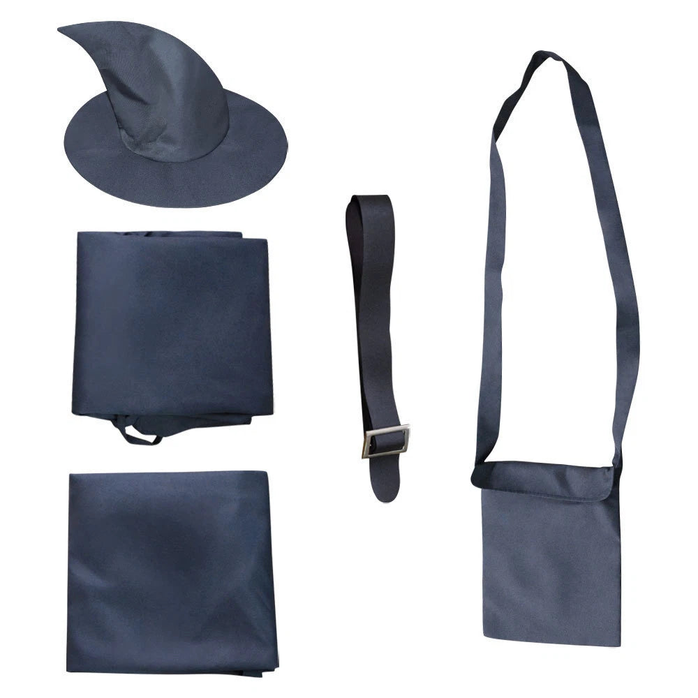Cosplay Gandalf The Wizard Fairy Costume Gown Halloween Masquerade Full Set Suit