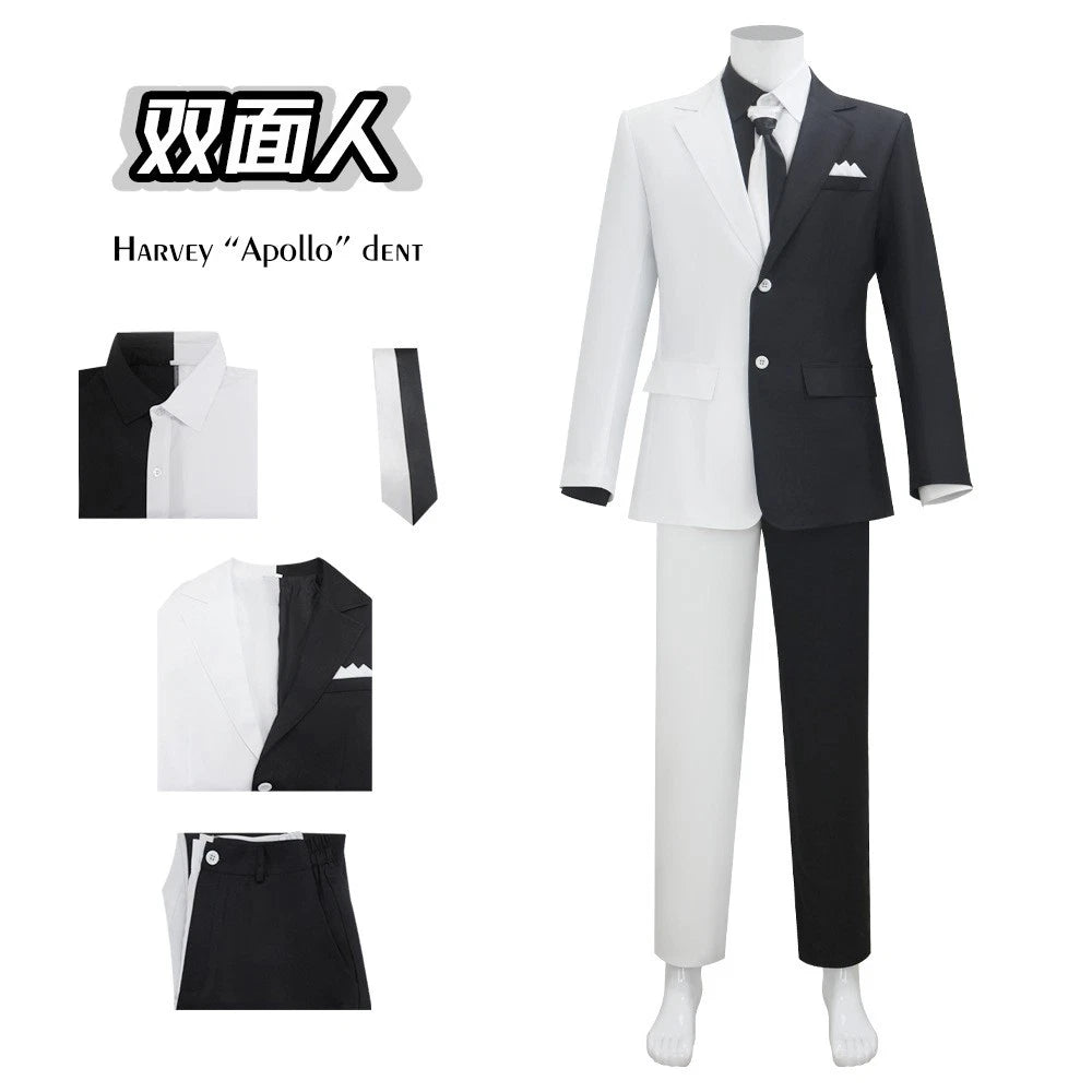 Cosplay Gotham Knights Two Face Costume Harvey Apollo Dent Superhero Jacket Suit