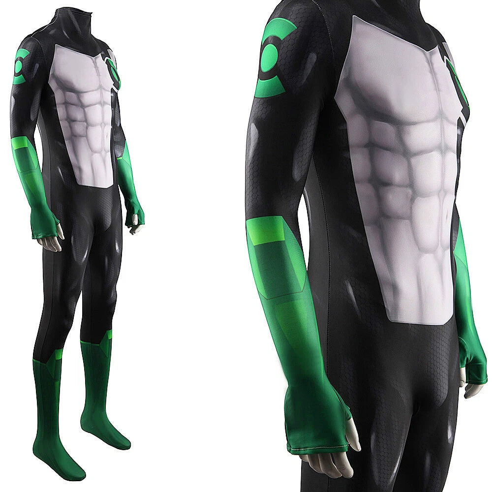 Cosplay Green Lantern Kyle Rayner Jumpsuits Superhero Adult ABodysuit Zentai