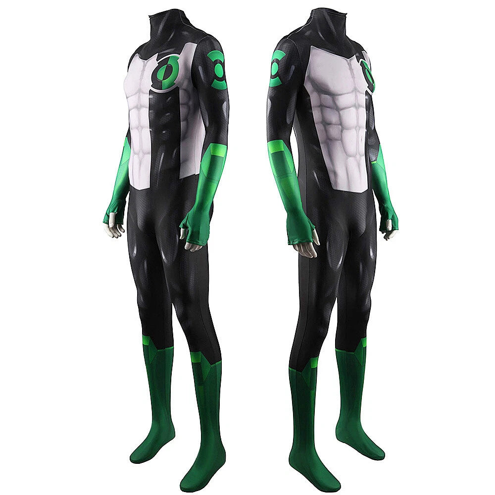 Cosplay Green Lantern Kyle Rayner Jumpsuits Superhero Adult ABodysuit Zentai