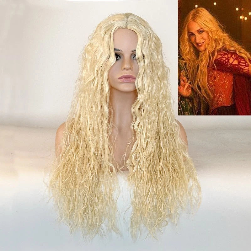 Cosplay Hocus Pocus Sanderson Winifred Sarah Mary Wigs Halloween Party Headpiece