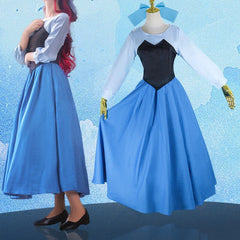Cosplay Princess Ariel Dress Halloween Carnival Suits Womens Full Set Costumes