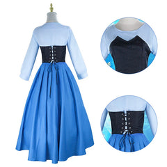 Cosplay Princess Ariel Dress Halloween Carnival Suits Womens Full Set Costumes