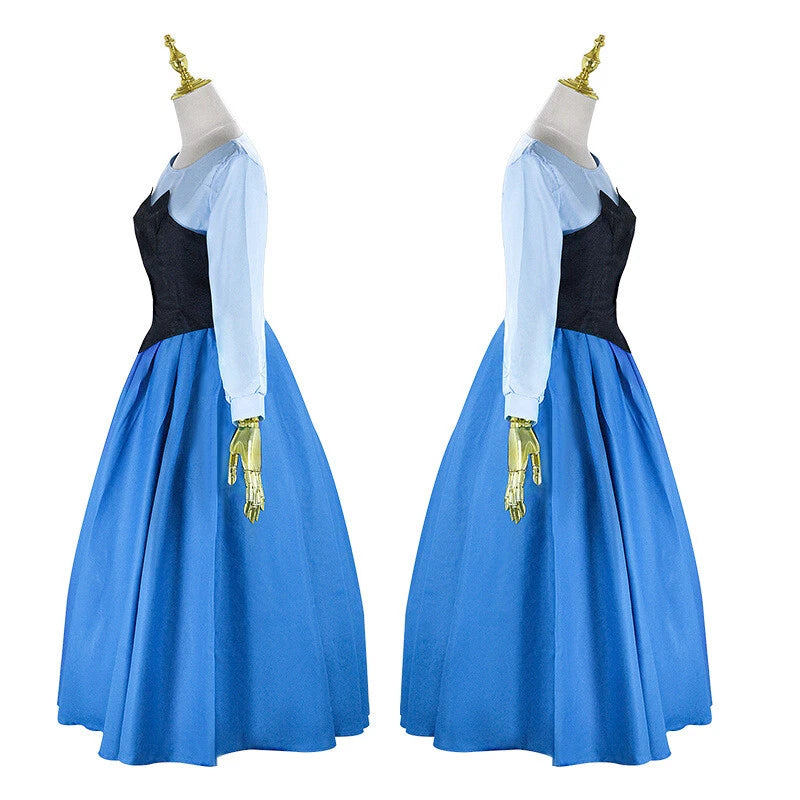 Cosplay Princess Ariel Dress Halloween Carnival Suits Womens Full Set Costumes