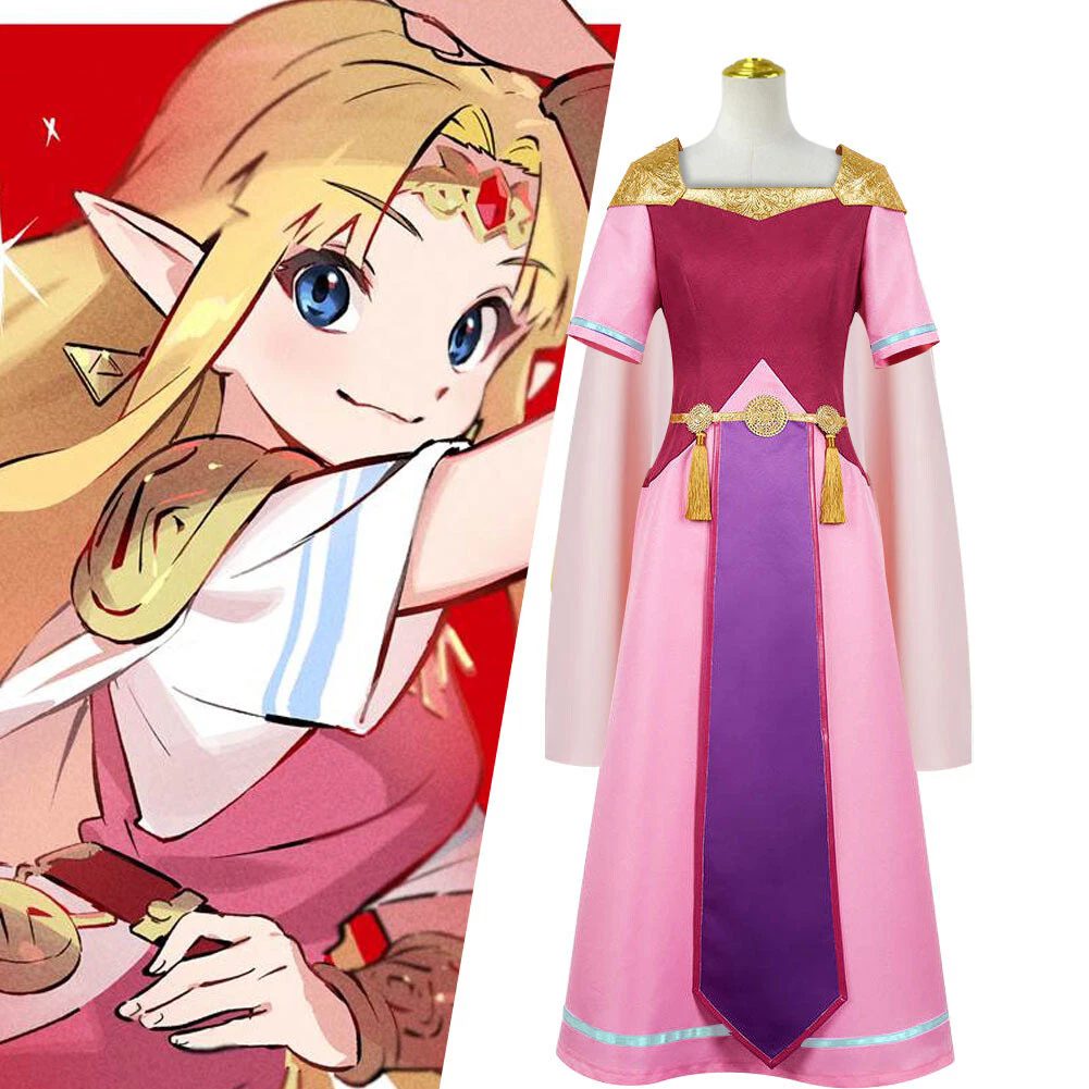 Cosplay Princess Zelda The Legend of Zelda Echoes of Wisdom Dresses Costume Suit