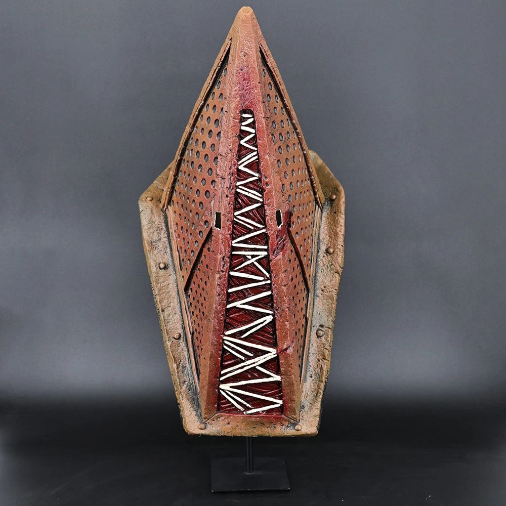 Cosplay Red Pyramid Head Thing Helmets Halloween Devil Monster Masks Props