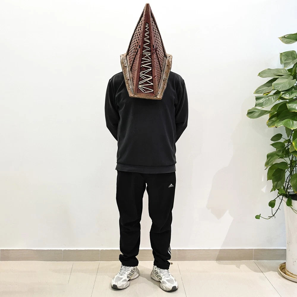 Cosplay Red Pyramid Head Thing Helmets Halloween Devil Monster Masks Props