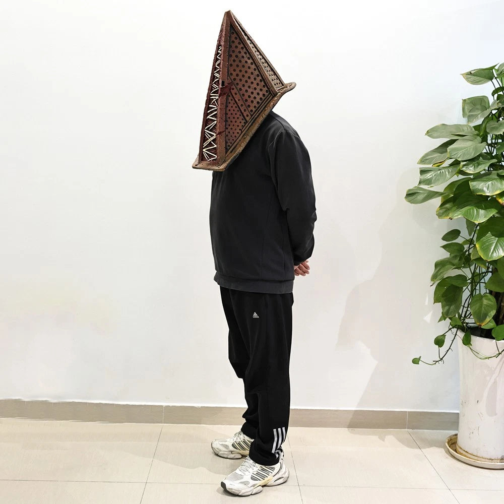 Cosplay Red Pyramid Head Thing Helmets Halloween Devil Monster Masks Props