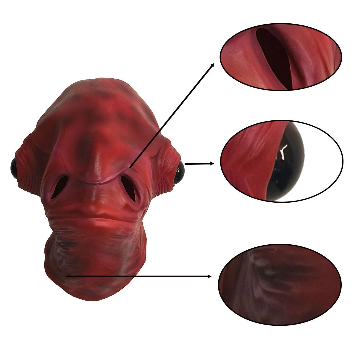 Cosplay Star Wars Gial Ackbar Mon Calamari Mask Halloween Monster Aliens Masks