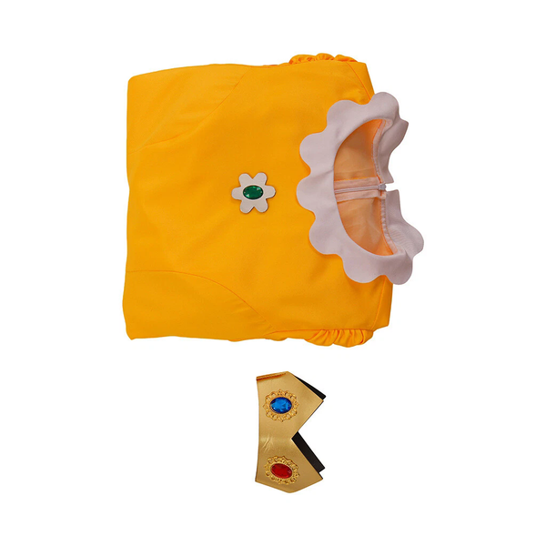 Cosplay Super Mario Bros Princess Daisy Dress Crown Halloween Carnival Suits