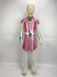Cosplay Teen Titans Starfire Kids Dress Superhero Princess Koriand'r Girls Suits