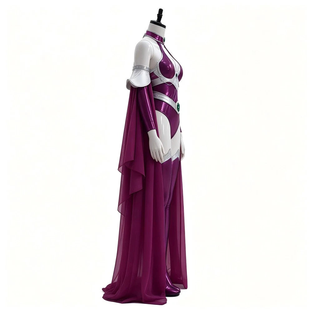 Cosplay Teen Titans Starfire Sexy Jumpsuits Superhero Koriandr Costumes Suits