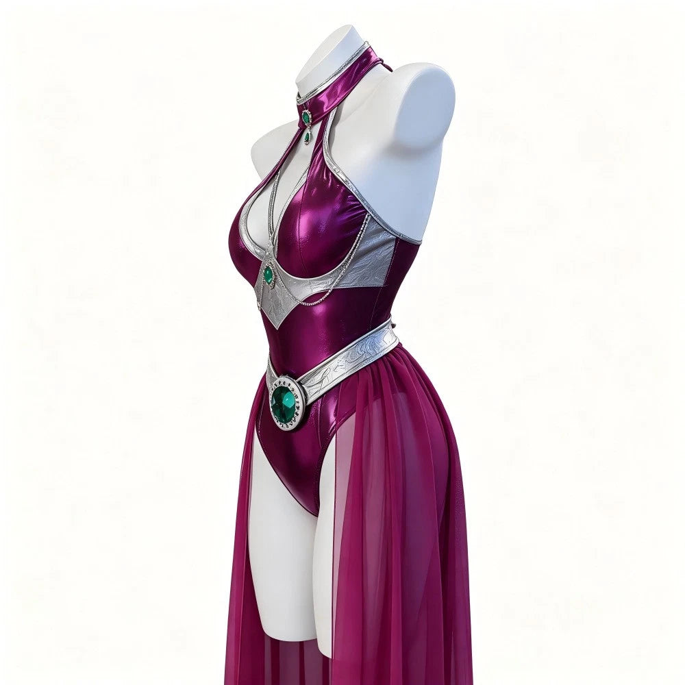 Cosplay Teen Titans Starfire Sexy Jumpsuits Superhero Koriandr Costumes Suits