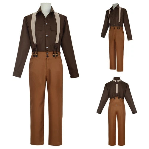 Cosplay Titanic Jack Dawson Shirts Overall Costumes Halloween Carnival Suits
