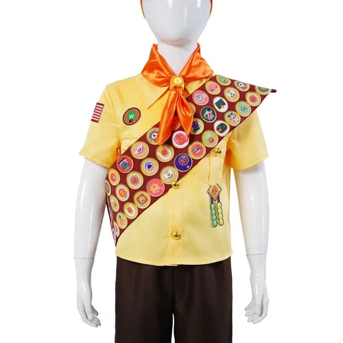 Cosplay Up Russell Shirts Shorts Hat Adult Kids Halloween Carnival Suits Costume
