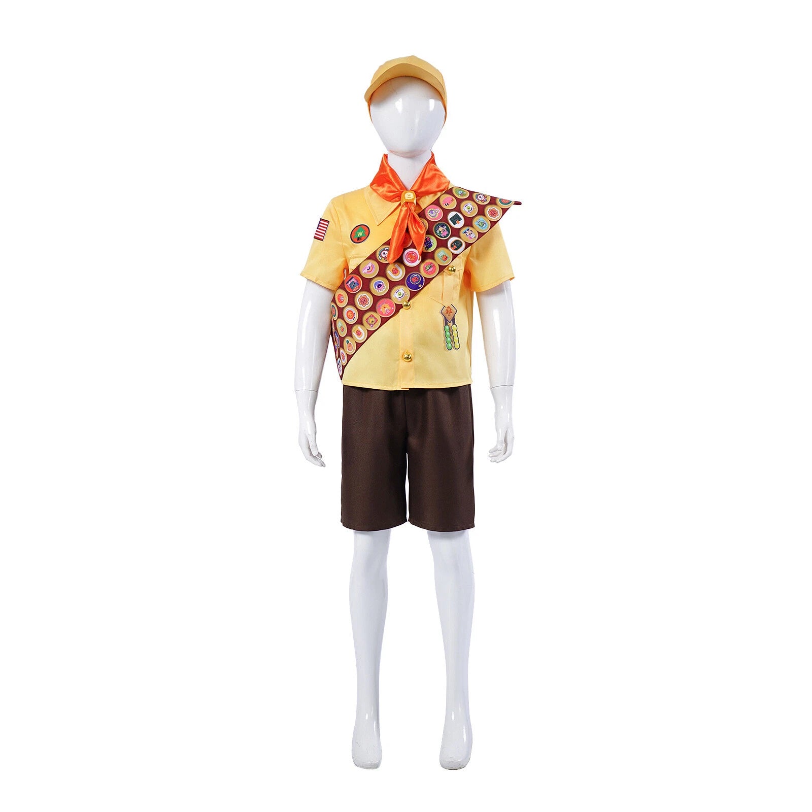 Cosplay Up Russell Shirts Shorts Hat Adult Kids Halloween Carnival Suits Costume
