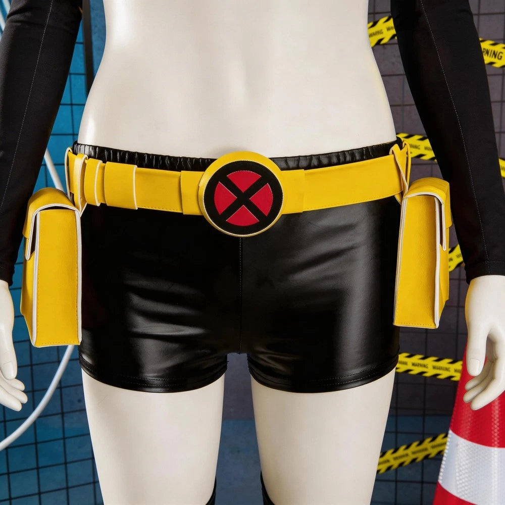 Cosplay X-Men Jubilee Jacket Vest Belt Pants Costumes Superhero Halloween Suits