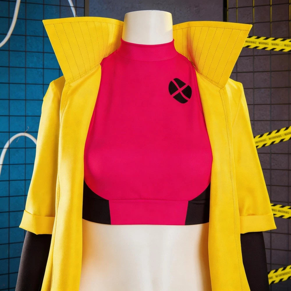 Cosplay X-Men Jubilee Jacket Vest Belt Pants Costumes Superhero Halloween Suits