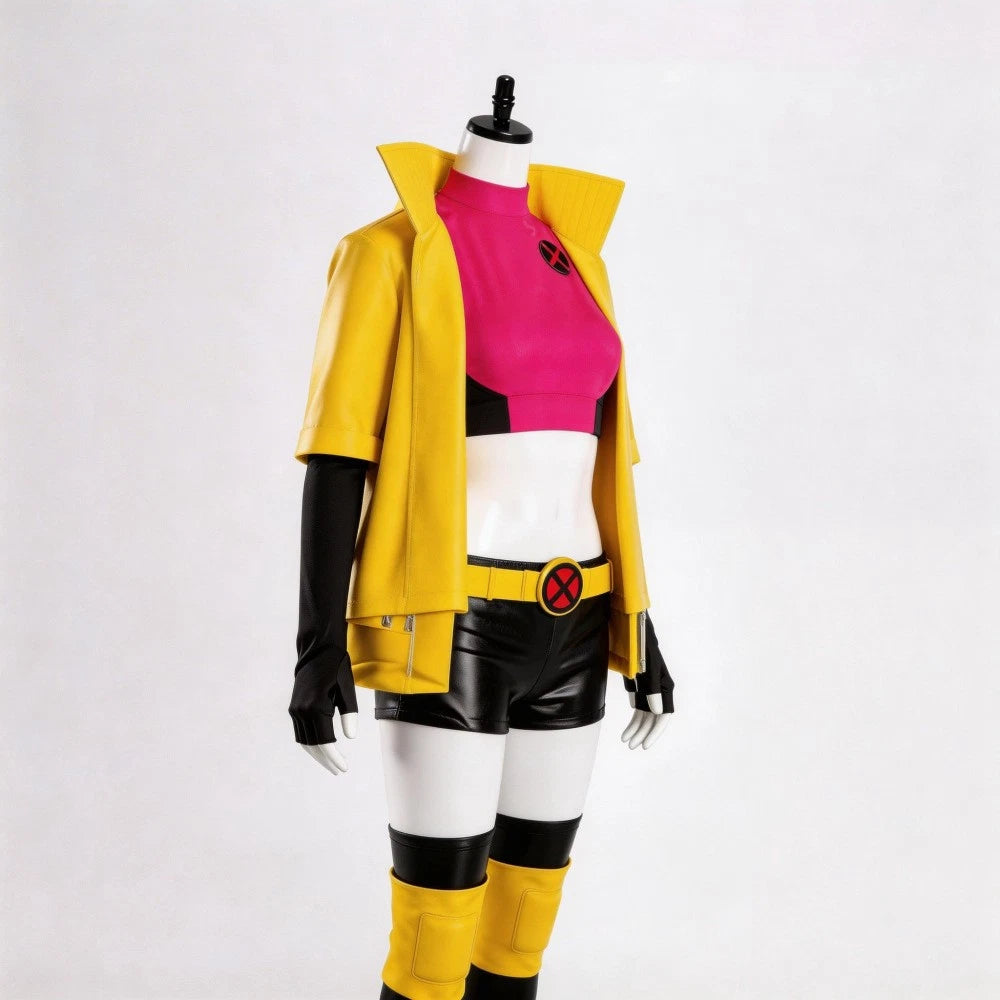 Cosplay X-Men Jubilee Jacket Vest Belt Pants Costumes Superhero Halloween Suits
