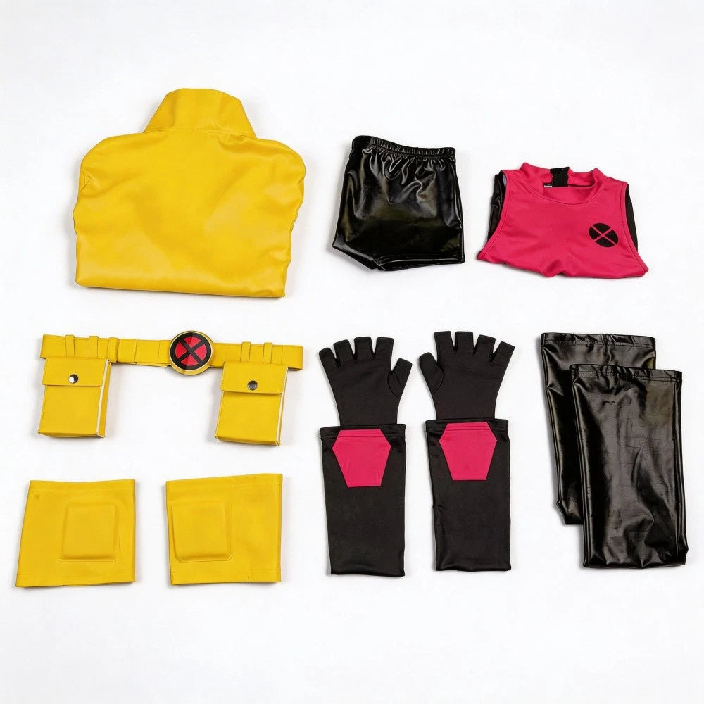 Cosplay X-Men Jubilee Jacket Vest Belt Pants Costumes Superhero Halloween Suits