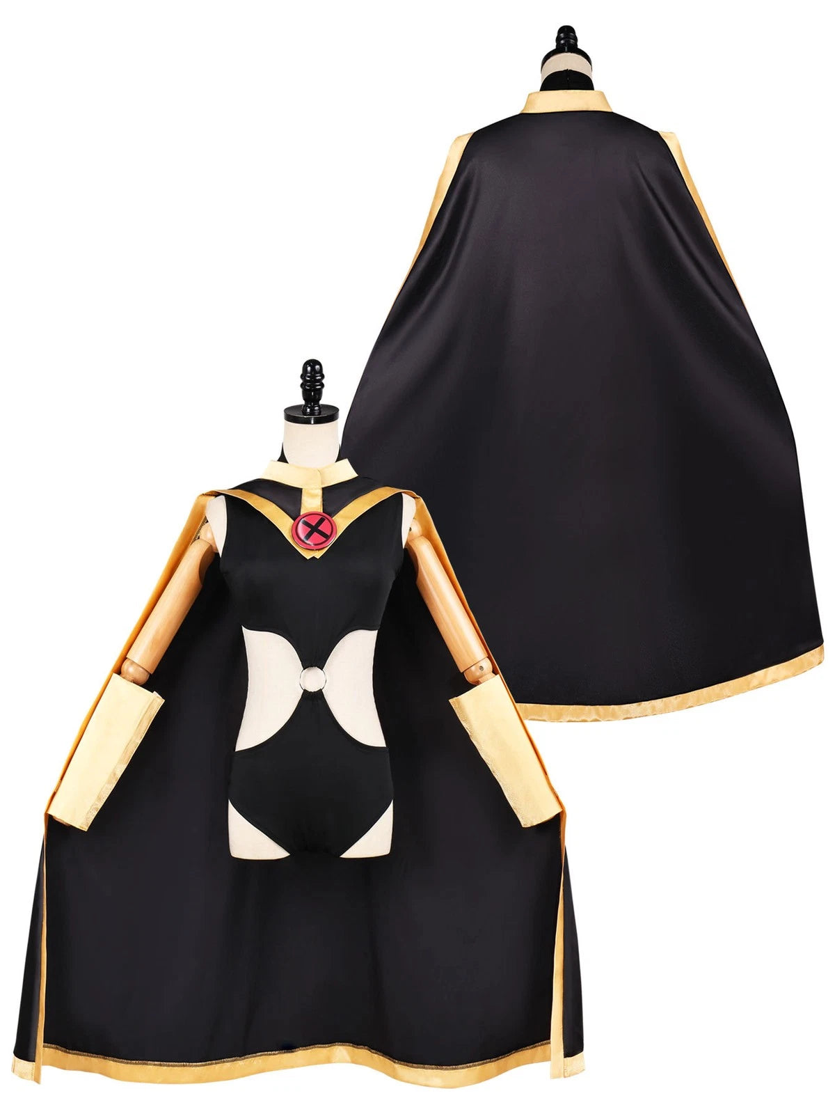 Cosplay X-Men Storm Sexy Jumpsuit Cloak Costumes Halloween Superhero Outfits