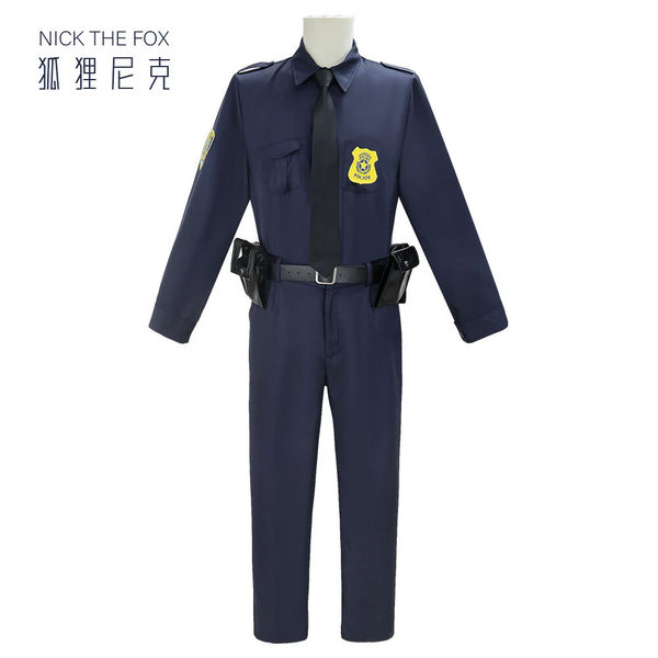 Cosplay Zootopia Fox Nick Wilde Police Uniform Pants Zootropolis Halloween Suits