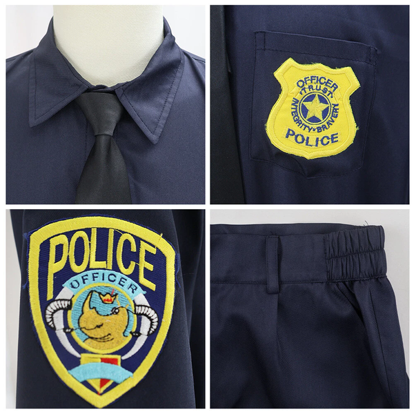 Cosplay Zootopia Fox Nick Wilde Police Uniform Pants Zootropolis Halloween Suits