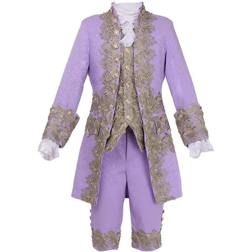 Cosplay Victorian Medieval Gothic Prince Embroidery Costumes Steampunk Suits