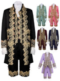 Cosplay Victorian Medieval Gothic Prince Embroidery Costumes Steampunk Suits