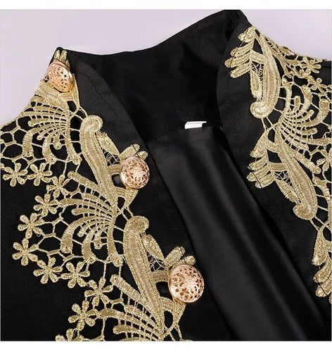 Cosplay Victorian Medieval Gothic Prince Embroidery Costumes Steampunk Suits