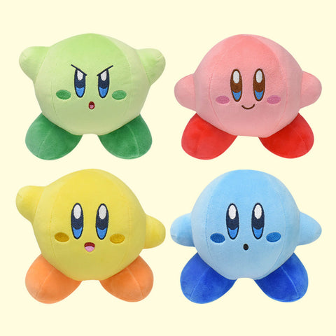 Cute Kirby Plush Toy Soft Stuffed Doll Birthday Holiday Gifts for Kids