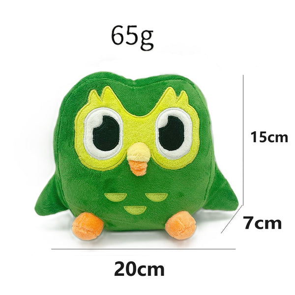 Duo Plushie Green Owl Plush Toy Stuffed Doll Birthday Holiday Gifts for Kids
