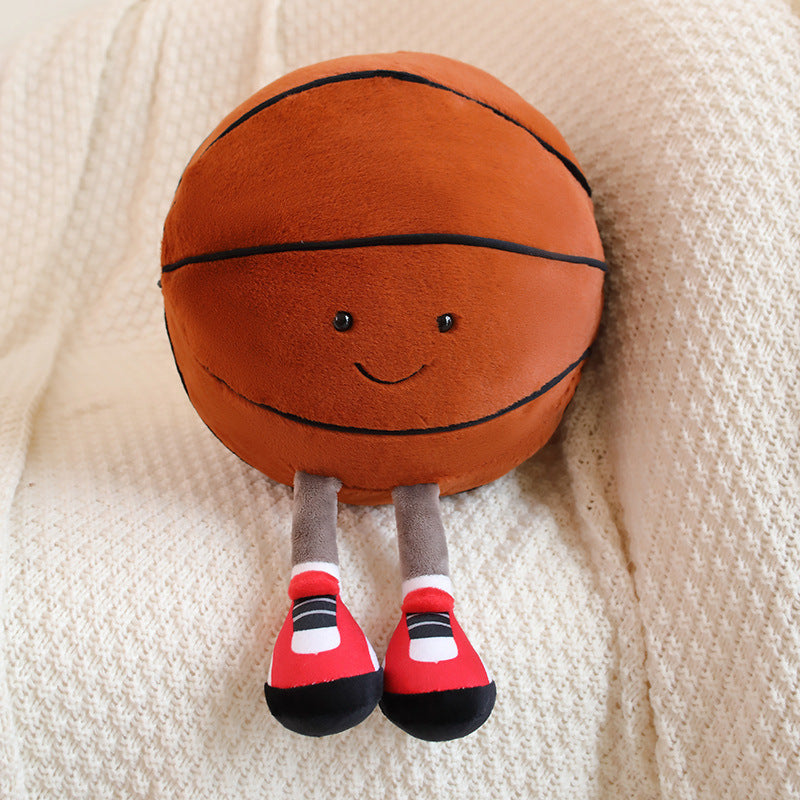 Football Basketball Plush Toy Soft Stuffed Doll Birthday Holiday Gifts for Kids