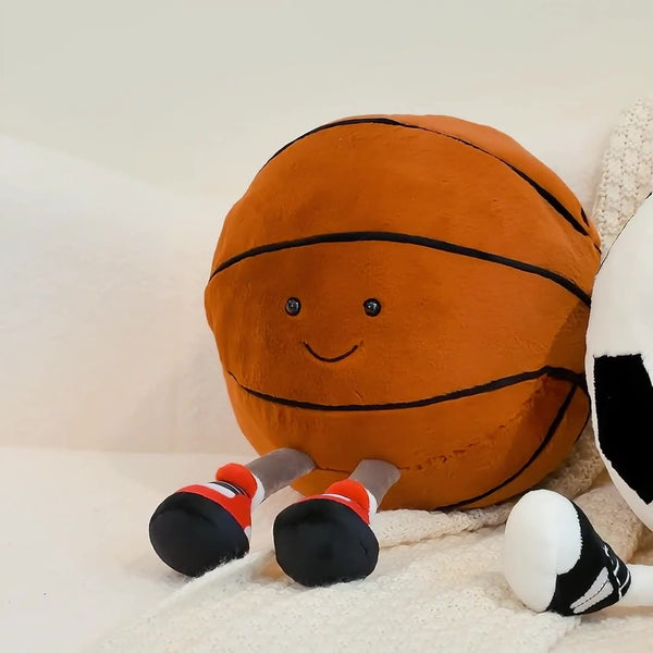Football Basketball Plush Toy Soft Stuffed Doll Birthday Holiday Gifts for Kids