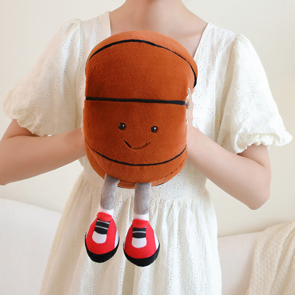 Football Basketball Plush Toy Soft Stuffed Doll Birthday Holiday Gifts for Kids