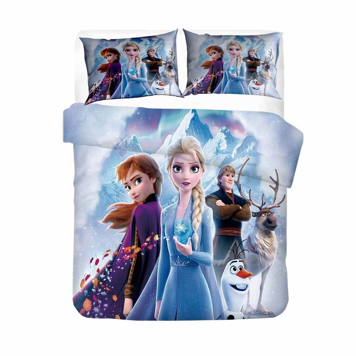 Frozen Cosplay Bedding Set Duvet Cover Halloween Sheets