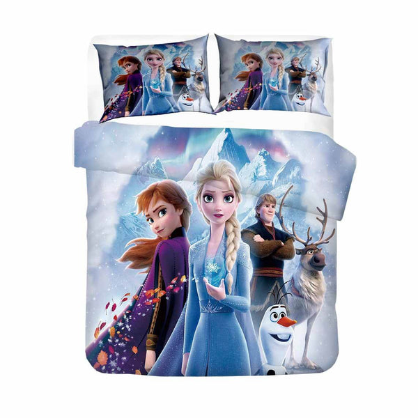 Frozen Cosplay Bedding Set Duvet Cover Halloween Sheets