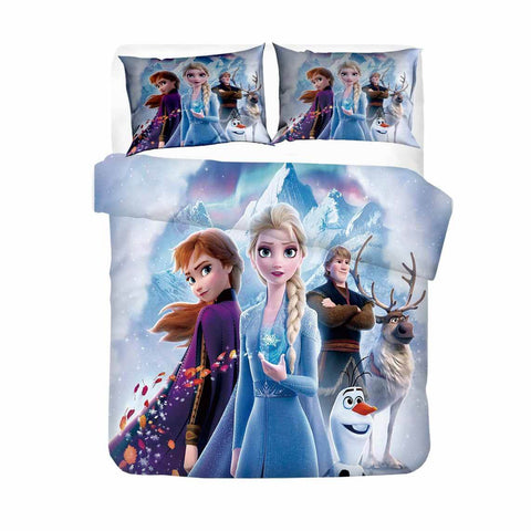 Frozen Cosplay Bedding Set Duvet Cover Halloween Sheets