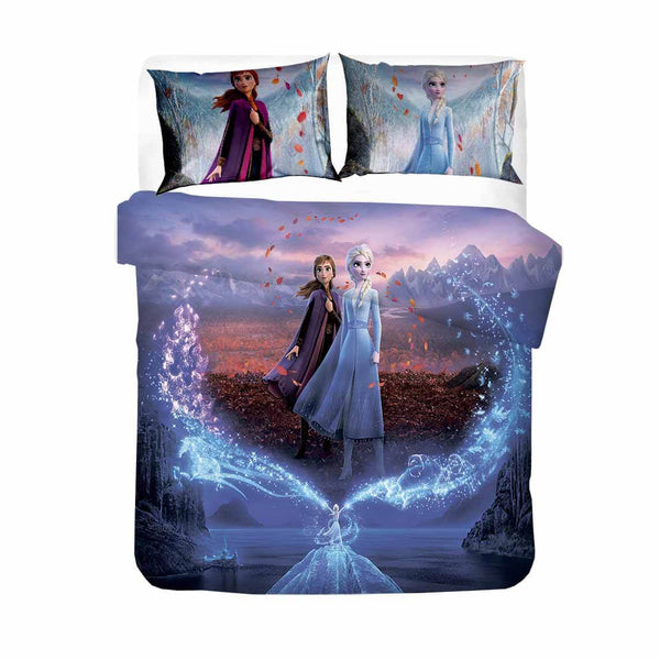 Frozen Cosplay Bedding Set Duvet Cover Halloween Sheets