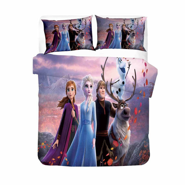 Frozen Cosplay Bedding Set Duvet Cover Halloween Sheets