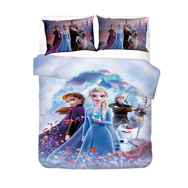Frozen Cosplay Bedding Set Duvet Cover Halloween Sheets