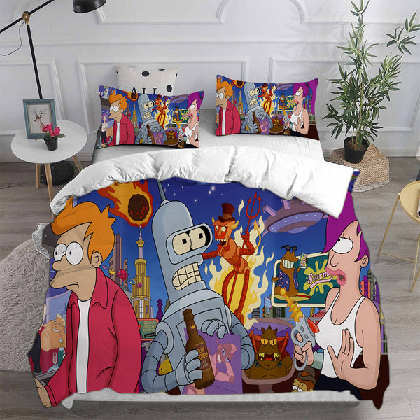 Futurama Cosplay Bedding Sets Duvet Cover Halloween Comforter Sets
