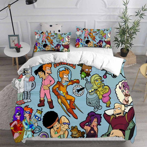 Futurama Season 1 Cosplay Bedding Sets Duvet Cover Halloween Comforter Sets