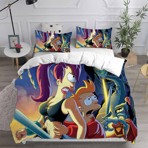 Futurama Season 1 Cosplay Bedding Sets Duvet Cover Halloween Comforter Sets