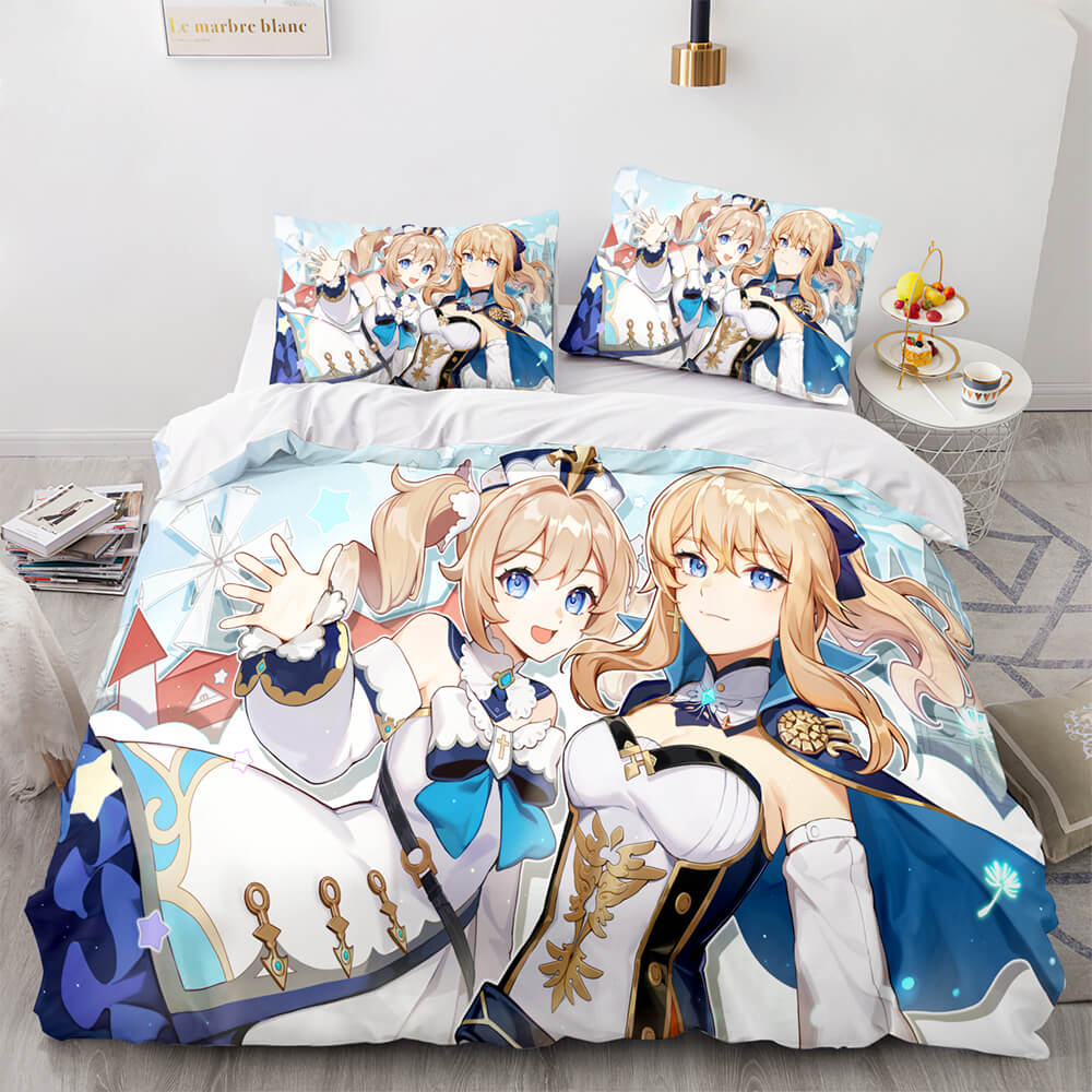 Genshin Impact Cosplay Bedding Sets Duvet Cover Halloween Comforter Sets