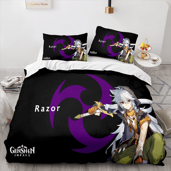 Genshin Impact Cosplay Bedding Sets Duvet Cover Halloween Comforter Sets