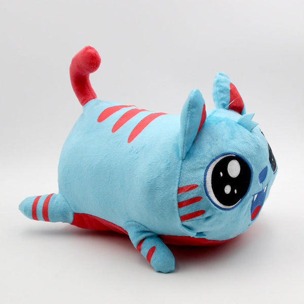 Gravycatman Plush Toy Blue Cat Soft Stuffed Doll Birthday Holiday Gifts for Kids