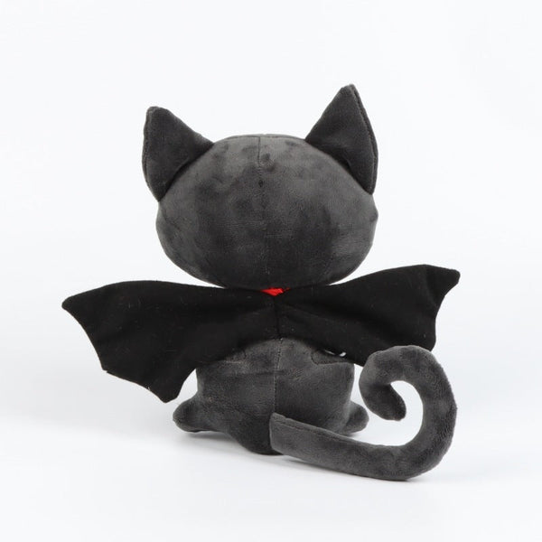 Halloween Bat Cat Plush Toy Soft Stuffed Animal Doll Birthday Holiday Gifts for Kids